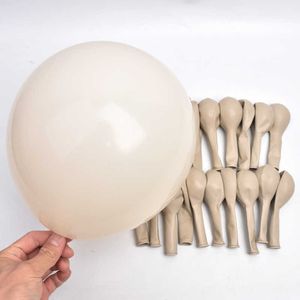 Decoration Cream Brown White Sand Balloons Pink Matte Beige Balloon Wedding Bridal Shower Baby Birthday Decor Air Baloon R230812