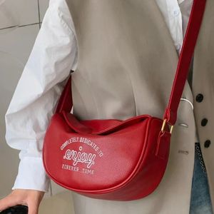 Bel çantaları vintage kadın pu deri omuz çantası moda mektup tasarım kızlar hobos messenger basit kadın küçük çantalar tote cüzdan 23519