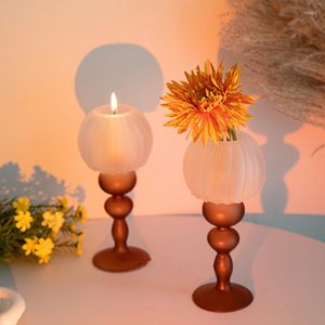 Candle Holders Cutelife Retro Table Lamp Glass Home Decoration Accessories Living Room Candlestick Vintage Wedding Holder