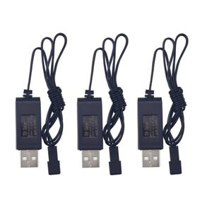 3PCS 4.8V JST-2P Plug USB Charging Cable For RC Electric Toys, Excavators, Trucks, And Engineering Vehicle Battery Chargers