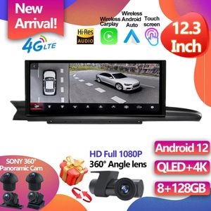 Audi A6 A6L A7 2012-2019 12.3inch LHDカーラジオDVDマルチメディアプレーヤーAndroid 12 Auto Audio GPS Navigation Stereo Receiver