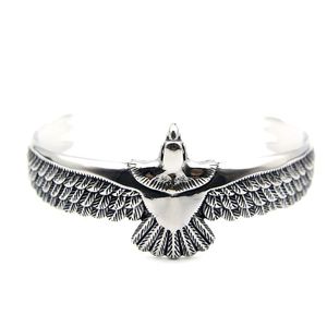 Bangle Hawk Bracelet 316L Stainless Steel Biker Punk Style Flying Eagle Man Bangle Free Shipping