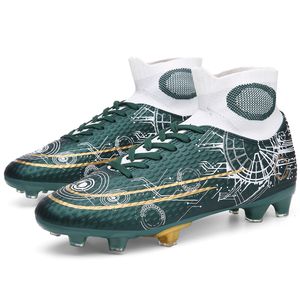 Sapatos de segurança homens sapatos de futebol ao ar livre de alta qualidade tornozelo chuteiro de futebol de tendência ultraleve de grama esporte calçados esportes FG/TF Sneakers 230519