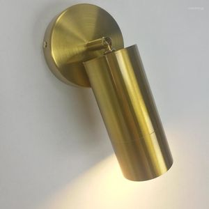 Wall Lamps Nordic Brass Reading Lamp Postmodern Gold Drawing Aisle Bedroom Bedside Mirror Personality