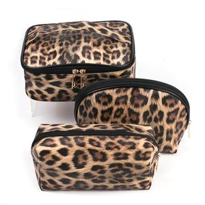Косметические сумки корпусы леопардовый принцип косметическая сумка набор водонепроницаемых пакетов для хранения пакетов.