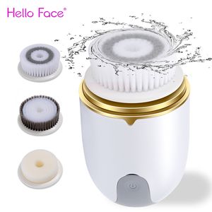 Cleaning Tools Accessories Hello Face ultrasonic Cleanser Brush Electric Cleansing Face Brush 360 Rotate Automatic Brush Machine Deep Clean Tool 230519