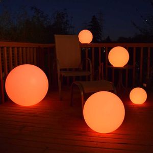 Gräsmattor utomhus solsken LED Garden Ball Light Waterproof Remote Control Christmas Party Swimming Pool Lighting For Yard Yard