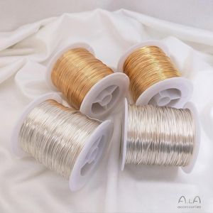 Komponenter 1 rulle/set 250g retention koppartråd 14k guld silver flexibel tråd handgjord koppartråd diy prydnad special winding material