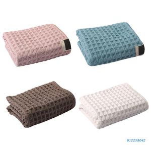 Waffle Pattern Face Towel Soft Water Absorbent Thick Bath Hand Towel