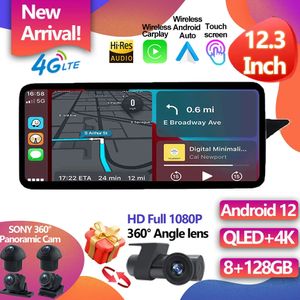 Für Benz E W212 2009-2016 12,3 Zoll Android 12 RHD Auto Bildschirm Zubehör Auto Carplay Monitore Speacker Radio multimedia-Player