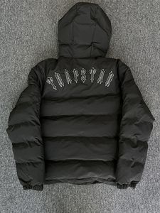 Trapstar Down jacket 2024 fashion trapstars jacket men black irongate detachable hood etter embroidered hoodie winter warmth mens coatt