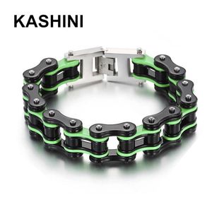 Braccialetti Bracciali a catena da uomo moda Braccialetti Biker Bicicletta Moto Bracciali a maglia neri per uomo Regalo di gioielli in acciaio inossidabile punk