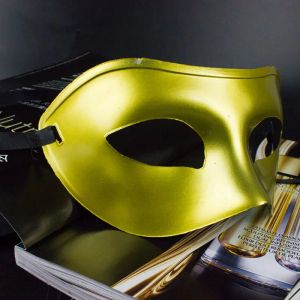 Maschera di lusso Maschere veneziane per feste in maschera da uomo Gladiatore romano Maschere di Halloween Mardi Gras Maschera mezza faccia Opzionale Multi-colore all'ingrosso