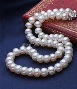 Necklaces Real Pearl Necklace 100% Freshwater Natural Pearls Beads Necklace Jewelry S925 Sterling Silvers Flower Clasp Choker Women Gifts