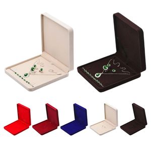 Boxes Upscale Velvet Gift Box Jewelry Set Box for Bracelet Necklace Ring Earrings Container Trinket Box Organizador Gift Display Tray