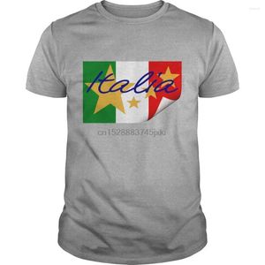 Men's T Shirts Curl Men Cool Women T-shirt Tshirt Italy Flag Short Sleeve