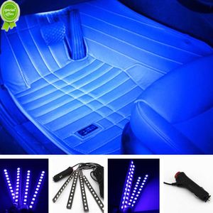 NOVO CARRO INTERIOR DO CARRO 48 LED LURCA ABIELHO Ambient Foot Luz USB Cigarro Decorativo Atmosfera Lâmpada Acessórios automáticos