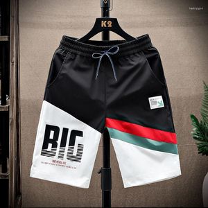 Shorts Masculino Calça Casual Solta de Cinco Pontos Masculina Macacões de Marca da Moda Juventude Gelo Seda Esportes Praia