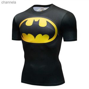 メンズTシャツS-3XL 3DプリントTシャツ男性コンプレッションシャツコミックコスプレ衣料スポーツクイックドライフィットネス半袖夏のトップス