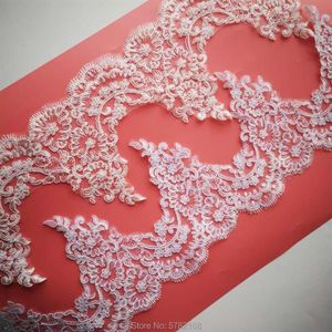 Лента деликатная 1 -сарда белая слоновая шнурная шнурная ткань цветочная венеция сетчатая сетчатая сетка