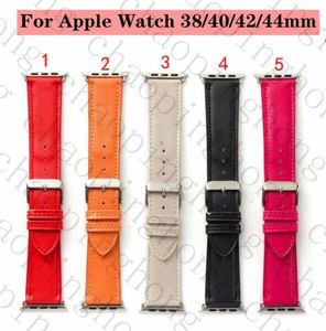 Cinturini per orologi di lusso 42mm iwatch per iPhone 3 serie 38mm 4 5 cinturino in pelle cinturino Cinturini per orologi moda per apple watch 6 44mm wome3566567