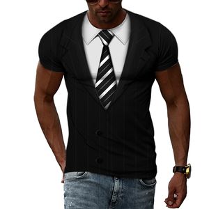 Мужские футболки летние личности вкусный творческий подход График Т-рубашки для мужчин. Случайный хип-хоп хараджуку из печати с коротким рукавом 230519