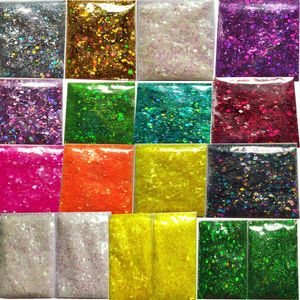 Nail Glitter Pack 5G paljetter Färgglada 3D Hexagon Paillette Powder Sequin Spangle Polish Manicure Art DecorationsNail