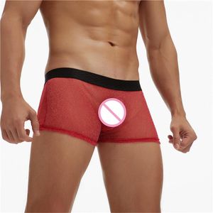 MUITAS PONTAS 1/4/10 PCS Blusbale Shorts masculinos Boxadores de roupas masculinas Man's Man's Man Solid Transparent Mens Penis