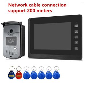 Video Door Phones 7inch Phone Intercom Doorbell With RFID ID Card Unlock HD Camera For Access Control System