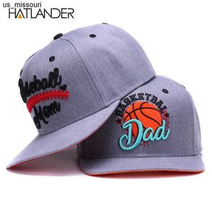 Boll Caps Hatlander Original Semi Curved Snapback Caps Mamma Baseball Cap Dad Basket Cap Par Gray Hip Hop Hat Bone Sports Hats J230520