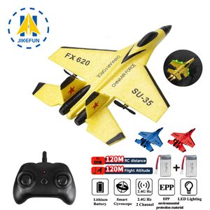 Aeronave Modle RC Foam SU35 Plano 2.4G Radio Control Glider Remote Fighter Airplane Boys Toys for Children 230519