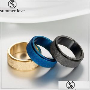 Band Rings de alta qualidade de 8 mm aço inoxidável anel de casamento para homens para homens Moda de jóias de jóias de jóias de jóias de jóias