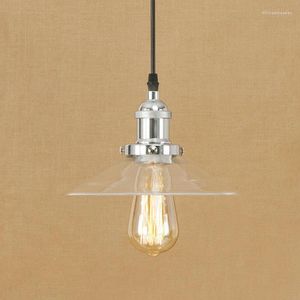 Lampy wiszące w stylu IWHD loft loft szklany oświetlenie przemysłowe hanglamamp sypialnia kuchnia światło retro żelazne zawieszenie luminaire lampen