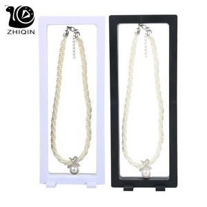 Boxes 20sets Wholesale Jewelry Display Pearl Necklace Organizer Holder Display Stand Box Banknote Photo Frame 3D Display 23x90cm
