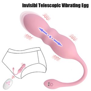 Vuxen leksaker som driver trosor vibrator sexbutik fjärrkontroll hopp ägg sex leksak för kvinnor teleskop vibrerande ägg g spot vaginal massager 230519