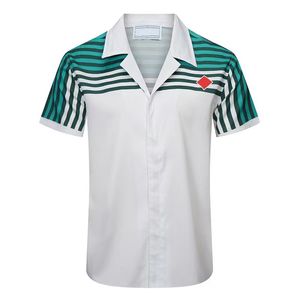 camicie da uomo di marca mens camicie casual estate polo collo manica corta in cotone pulsante stile hawaiano mare uomo fiore della banda pesce volante modello leggero uomo tee