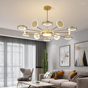 Lampadari Lampadario moderno a led per soggiorno Camera da letto Ristorante Negozio Luci AC110V / 220V Decorazioni per la casa Avize Lustre Lighting