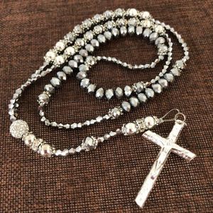 Naszyjniki Najlepsze Fancy 8 mm kryształowy Rosary Naszyjnik dyskotekowy szkiełka sztywność szklana rzemiosło specjalna oferta