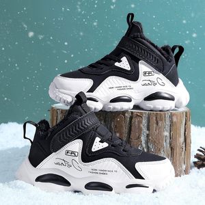 Sneakers Buty dla dzieci zimowe dla dzieci buty śniegowe sportowe buty dla dzieci dla chłopców trampki All Seasons moda swobodne skórzane buty dziewcząt 230520