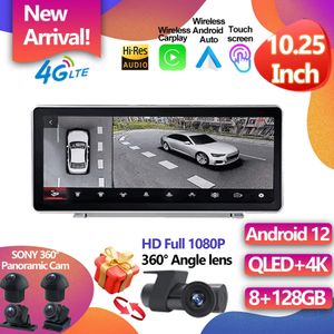 Para Audi Q5 Q5L 2018 2019 2020 2021 2022 CAR Multimedia GPS Navigation Radio Video 10,25 polegadas Android 12 CarPlay BT WiFi estéreo-2