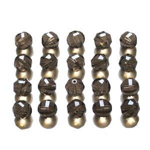 الخرز Strebelle AAA Round 48facets 10mm 200pcs جوانب الزجاج الكريستالي الفضفاض