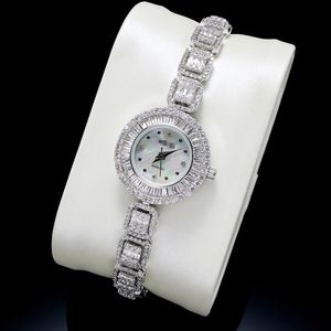 Bangle TIRIM Novo relógio para mulheres AAA Cubic Zircon Crystal Watch para festa de casamento joias Japão movimento à prova d'água feito com atacado