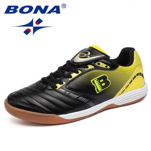 Safety Shoes BONA Typical Style Men Soccer Shoes Indoor Professional Cow Muscle Men Football Shoes Action Leather Fast 230519