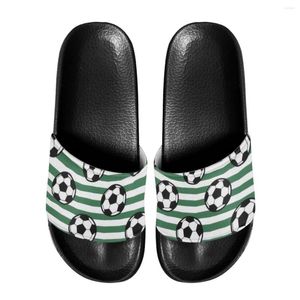 Pantofole Nopersonality Design a righe da calcio Infradito Comfort da donna Fashion Slide Slipper Sandali da salotto estivi Comodi per adulti