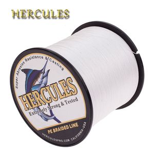 Braid Line Hercules Fishing 4 Strands Strong Durable 6 100LB White PE 100M 2000M Cord Pesca VK Russia Stream Sell Well 230520