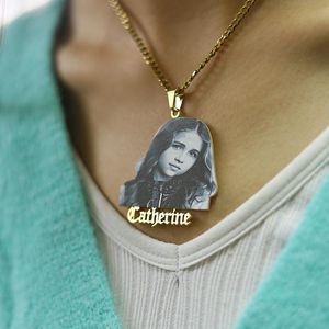 Necklaces Fashion Custom Color Photo Picture Name Pendent Necklace Personal Fmaily Picture Pendent for Women Men Hiphop Jelwery