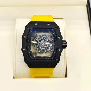 2023 three-pin transparent bottom full-function men's watch Top brand luxury watch Men's quartz automatic watches Men's