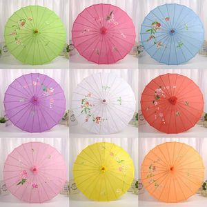Guarda -chuvas papel de petróleo chinesa guarda -chuva de parasol de dança de dança de dança