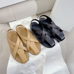 Therow Rome Sandals Damskie buty Casual Designer Mash Mashing Flat Bottom Otwarty palec plażowy 35-40 z pudełkiem