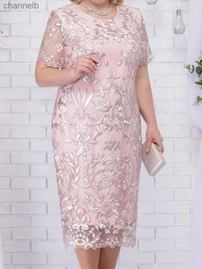 Повседневные платья 4xl 5xl Plus Size Летние платья для свадебных гостевых женских кружевного кружев